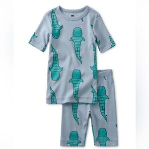 Tea Collection Wandering Shark Pajama Set